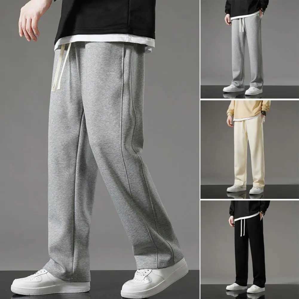 2025S Fashion Designer High Quality Joggers Moisture-wicking Men Trousers Mens Drawstring Elastic Waist Wide Leg Sweatpants With For Daily