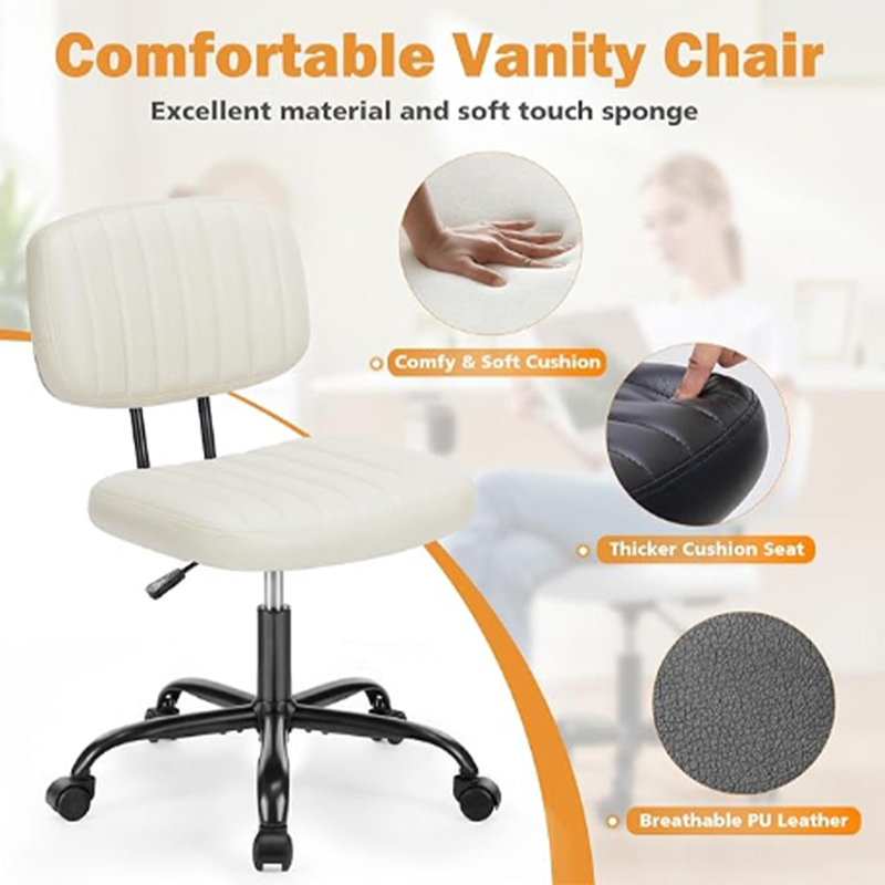 Ergonomic Office Chair with Adjustable Height & Backrest for Comfort