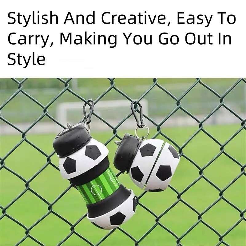 Fold Camping Cups Mug Outdoor Sports Basketball Football Tennis Golf School Leakproof Portable Kids Water Bottle Z260202