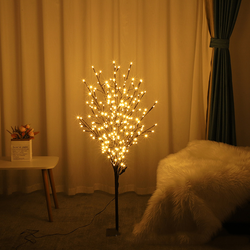 Individualised LED Stem Lamps for Home Ambiance - Electric Plugging Christmas Tree Illumination Outdoor Resilient Version
