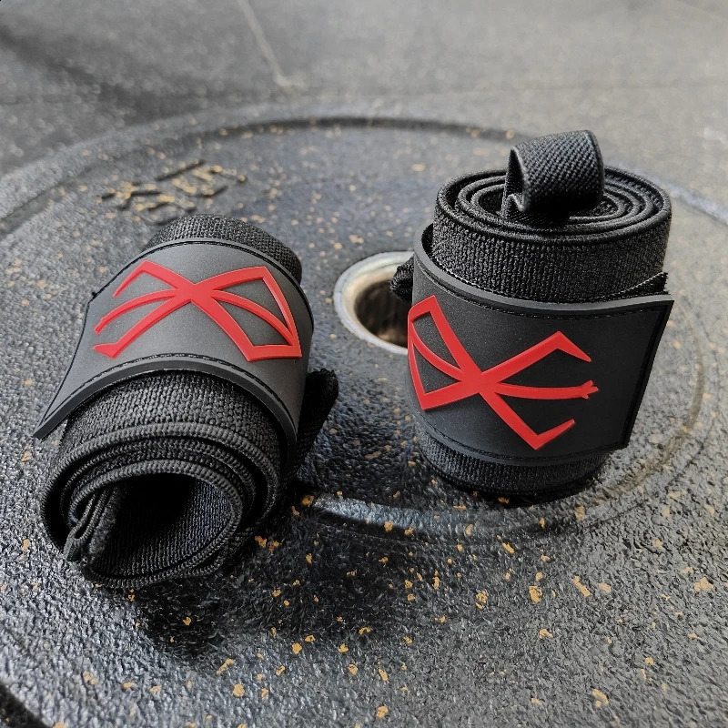 Weight Lifting Wrist Wraps Berserk Style Gym Strength Training Wrist Guard Straps for Men Women Weightlifting Wrist Bracers 241216
