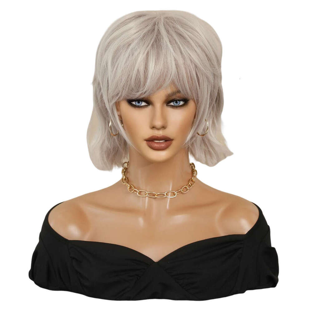 Sier Wig Internet Celebrity Black Short Hair Nyane Leboa Hair Wigs Kq9 Kq9