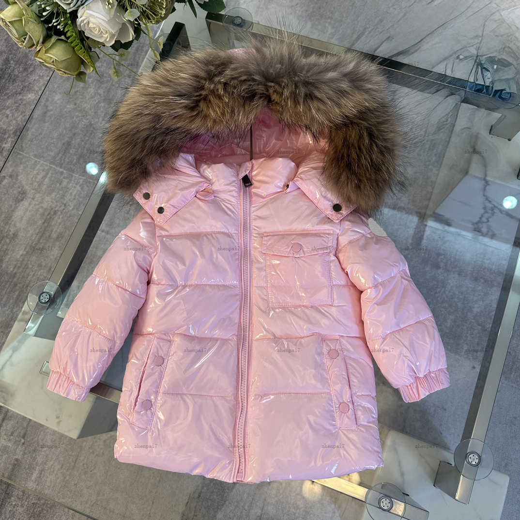 Top baby down Hooded Jackets Nylon and polyester-cotton splicing child Winter clothing kids designer clothes boys and girl overcoat
