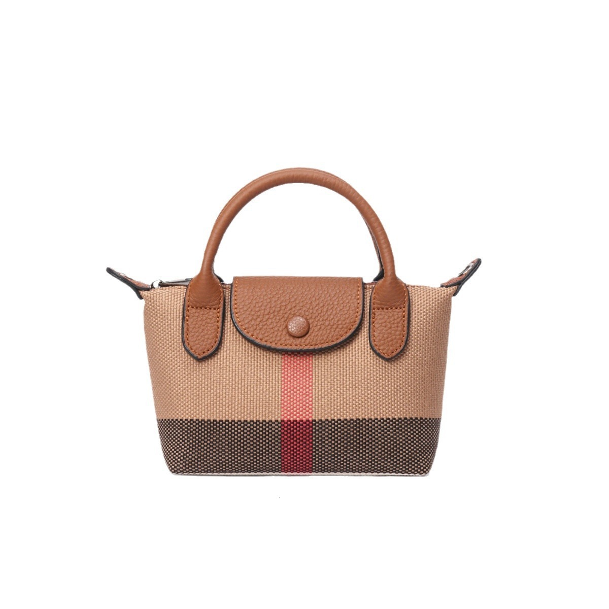 2025 Early Spring New Women's Plaid Canvas Personalized Fashion Designer Versatile And Lightweight Single Shoulder Crossbody Bag