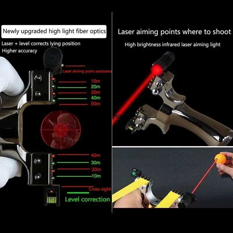 Outdoor Hunting Slingshot Self Defense Sports High Precision Sling Big Powerful Professional Hunting Slingshots ShotXJ241217