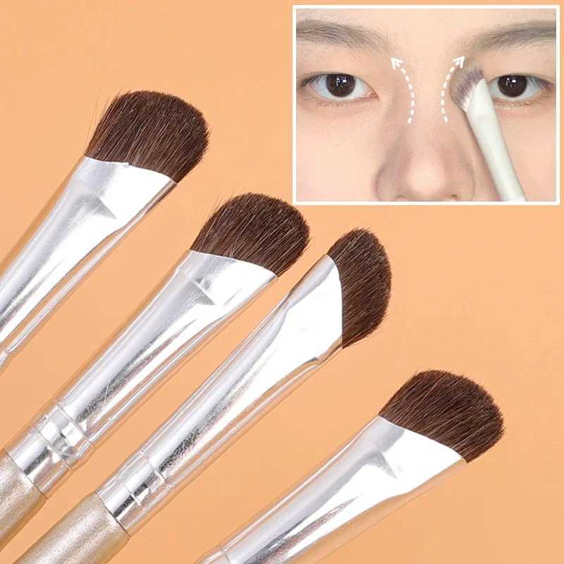 Flat Angled Nose Shadow Makeup Brushes Professional Soft Eyeshadow Nose Contouring Brushes Professional Beauty Cosmetics Tools W250605