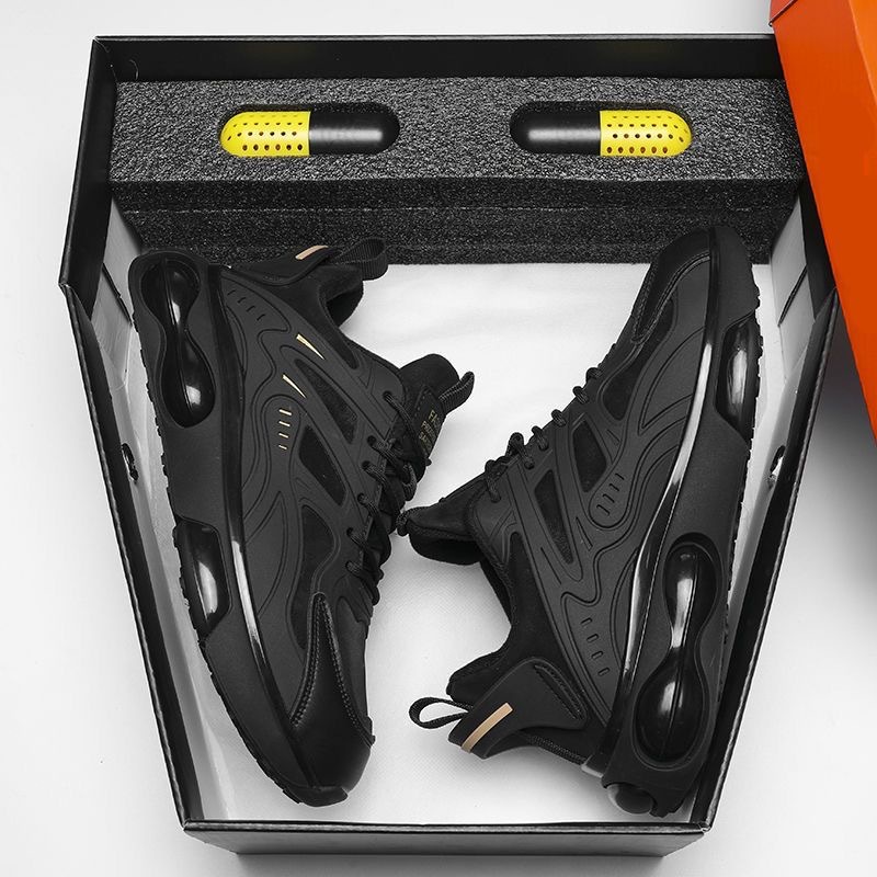 2025 Free shipping designer shoes for mens running shoes black blue Thick soled non slip sports shoes