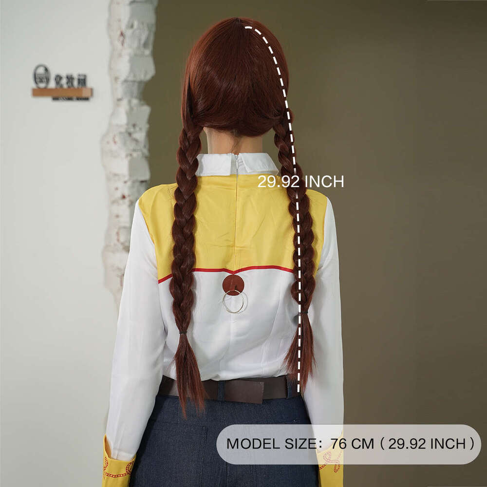 Red And Brown Halloween Braid Headset Toy Story 2 Cuisi Dress Up Girl Cosplay Wig Kq9 Kq9