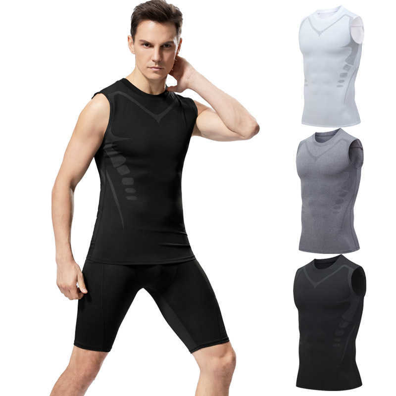 Men's Tank Tops Spring Summer Knit Ice Silk Ribbed Fitness Sports Casual Slim-fit Mens Vest Mens I-line Muscle Vest Men Y240507TTHE