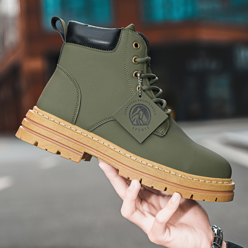 2025 winter new high-top Martin boots warm cargo shoes men's oversized casual explosive hot retro fashion boots tbl