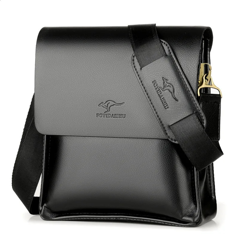 y Kangaroo Leather Messenger Bag Man Handbag Chest Crossbody Bag For Men Business Small Shoulder Bag Summer Male Bag 241214