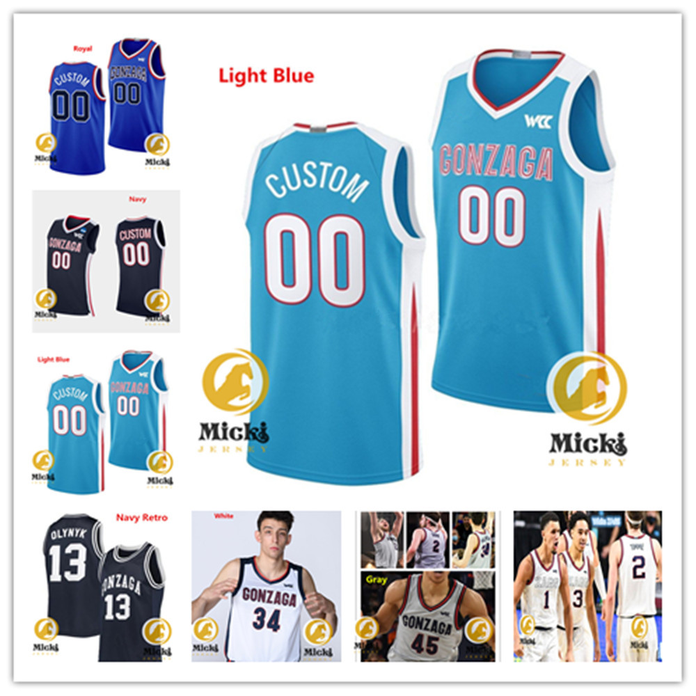 Braeden Smith Khalif Battle ZAGS Jersey 7 Tyon Grant-Foster 5 Emmanuel Innocenti Noah Haaland Cade Orness Ismaila Diagne GonzagaBulldogs Basketball Jerseys Custom
