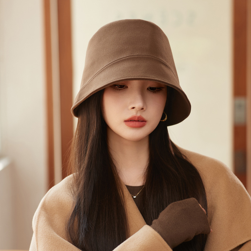 Fisherman's cap female summer veiled sun-shading bucket hat show face small simple trend cap hundred matching basin hat bucket hats
