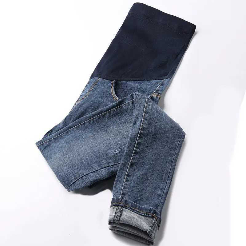 Black Fleece Inside Winter Materni Jeans for Pregnant Women Pregnant Pants Pregnancy Clothes Spring Summer Materni PantsXJ241217