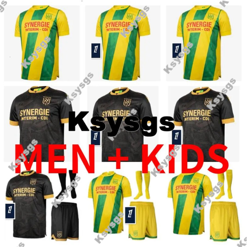 FC Nantes Soccer Jersey 2024 2025 SIMON KOLO Ksy956 GIROTTO COULIBALY BLAS MUANI 80Th Anniversary Men Kids Football Shirt