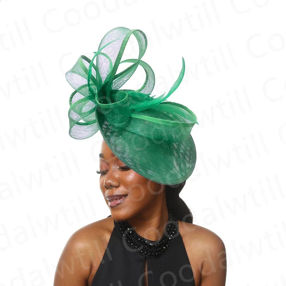 Bride Pillbox Red Fascinator Hat Femme Wedding Chapeau Women Formal Event Tea Millinery Cap Feather Royal Ascot Race Headpiece 241217
