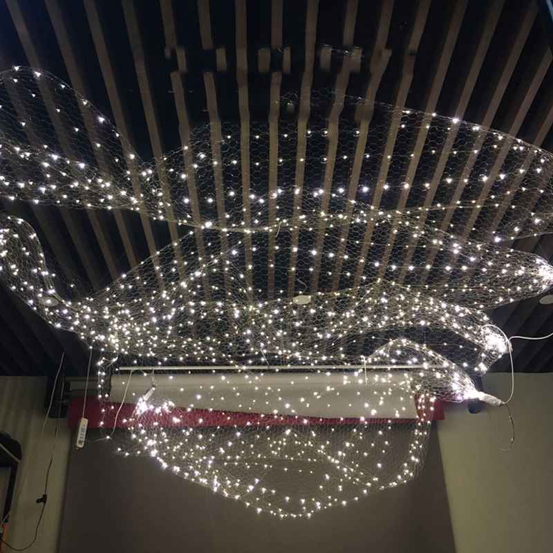 LED Starry Sky Net Light Strip for Wedding Decoration - Ceiling Hanging Fishing Net LED Lights
