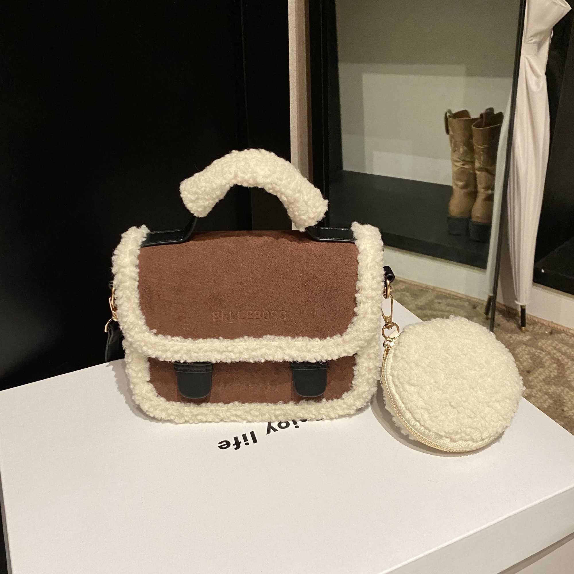New frozen cross shaped bags high-end and niche handbags for 2024 Y241216