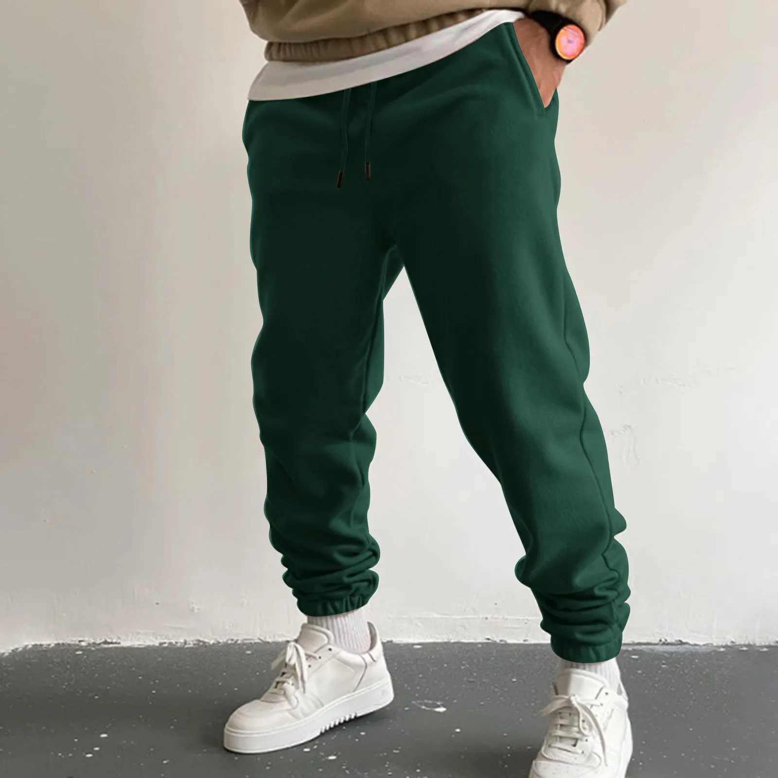 High Quality Mens sports pants solid color sports pants white tracksuit luxury Y2k Trouser straight runner summer plus size Pantalones T241217