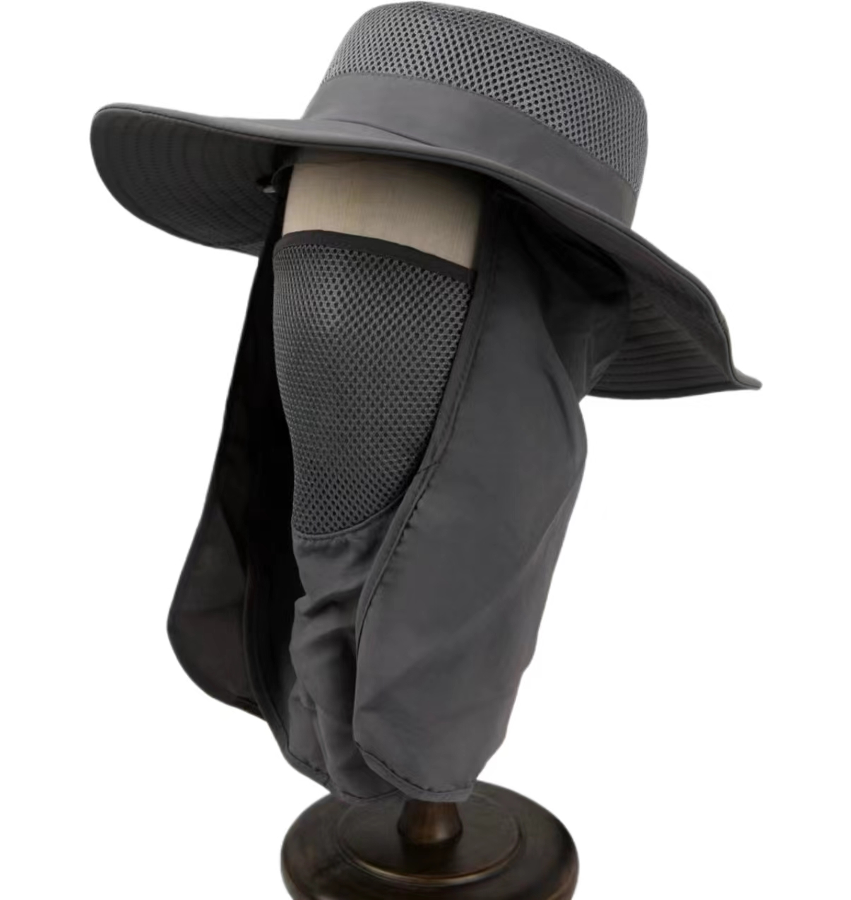 Designer hat new fisherman's hat sunscreen mesh mask hat all-in-one sun hat cover face ultraviolet outdoor