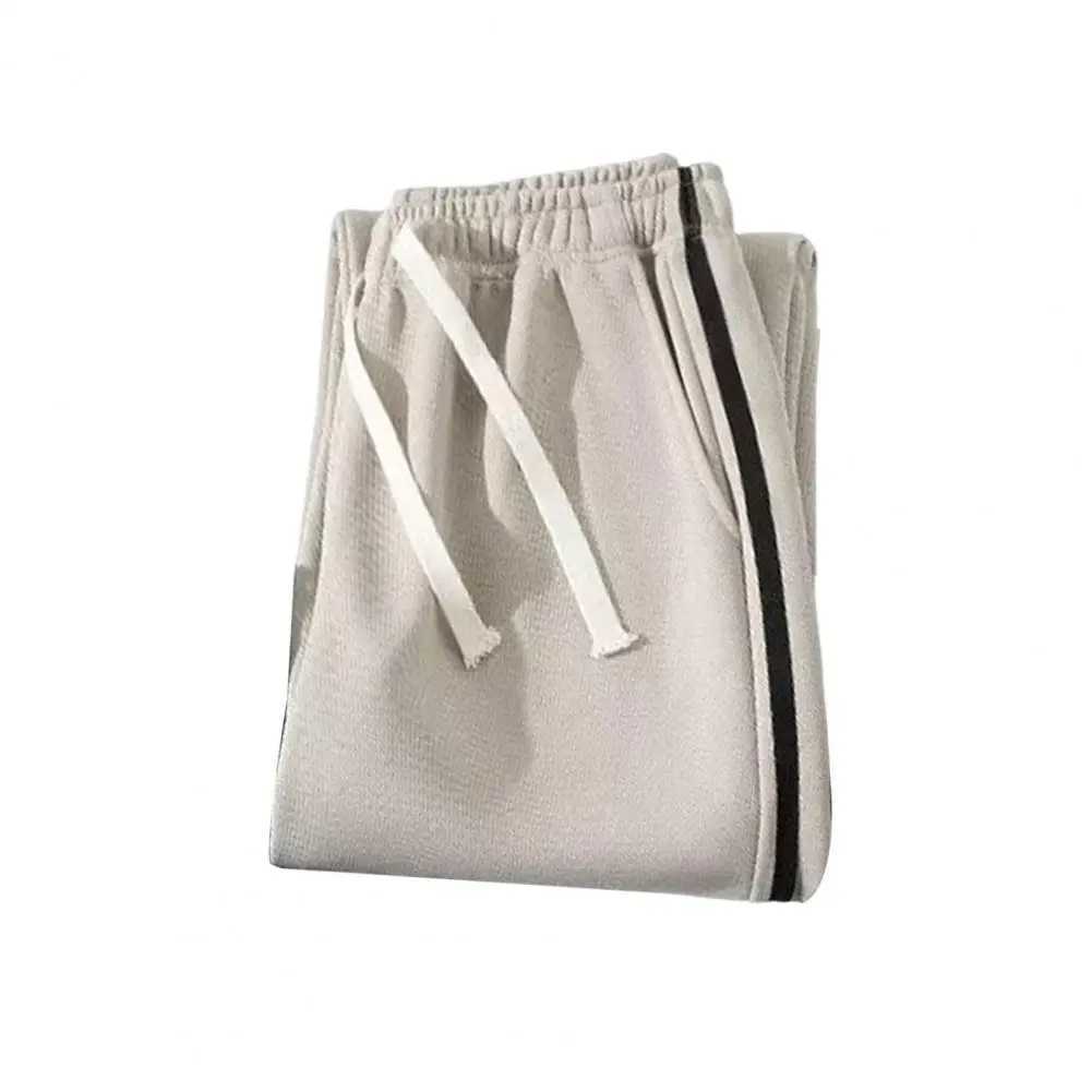 2025S Fashion Designer High Quality Pants Mens Wide Leg Drawstring Sweatpants Soft Breathable Casual Trousers For Sports Jogging Elastic Waist