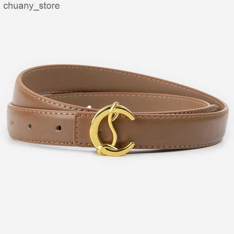 Belts Fashion leather belt womens second layer cowhide alloy buckle belt jeans casual pants decorative accessories L240910
