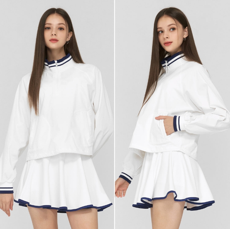 A635 Women's Outdoor Sports Sunscreen Jacket Running Yoga Fiess Fashion Tennis Skirt In Spring And Summer