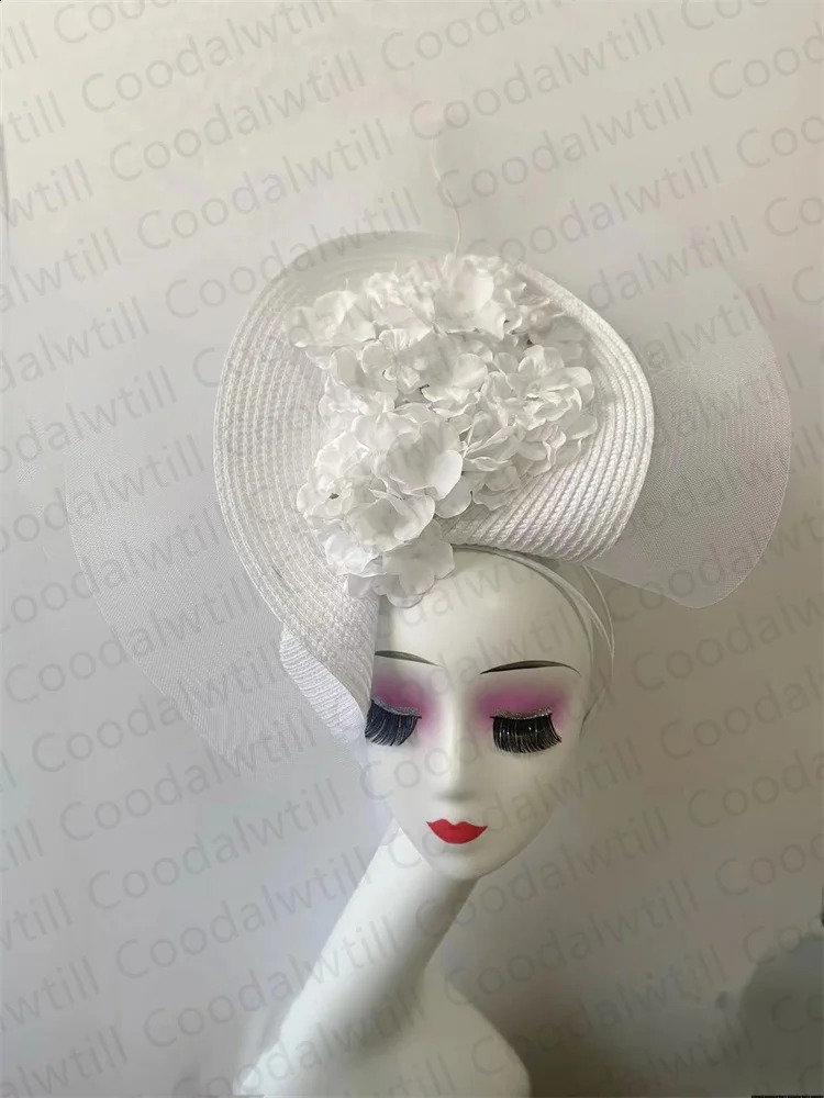 Beautiful Fascinator Hat For Women Elegant Weddings Pillbox Cap With Flower Party Derby Hat Femme Mariage Chapeau 241217