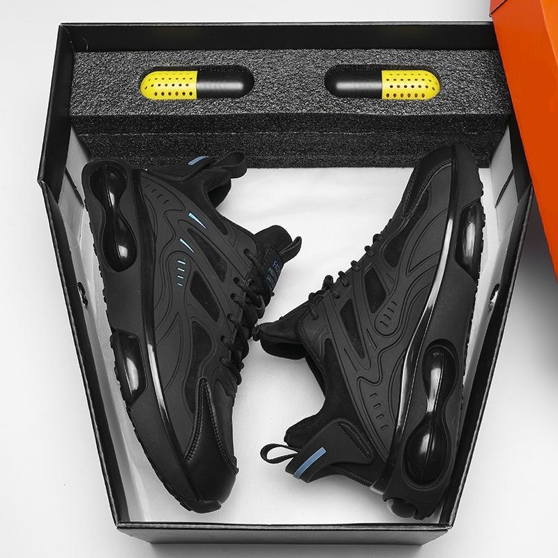2025 Free shipping designer shoes for mens running shoes black blue Thick soled non slip sports shoes