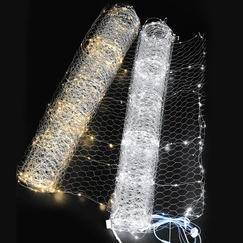 LED Starry Sky Net Light Strip for Wedding Decoration - Ceiling Hanging Fishing Net LED Lights
