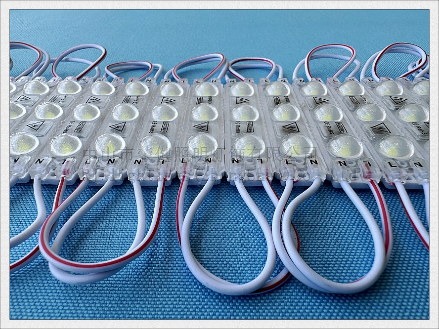 220V / 110V LED Light Module for Sign Letter 1.8W 220lm SMD 3030 3 led IP65 63mm*13mm ultrasonic Seal Super Bright no Need of Transformer