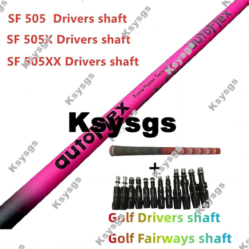 Autoflex Sf505/Sf505x/Sf505xx Pink Graphite Golf Driver Shaft - Flex Options Ksy956 With Free Sleeve & Grip