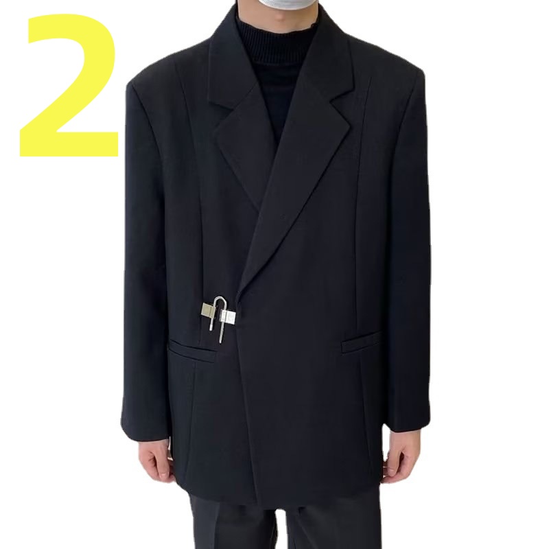 k1452 Autumn Men's Slim Suit Jacket Banquet Host Dress Suit Set High Quality