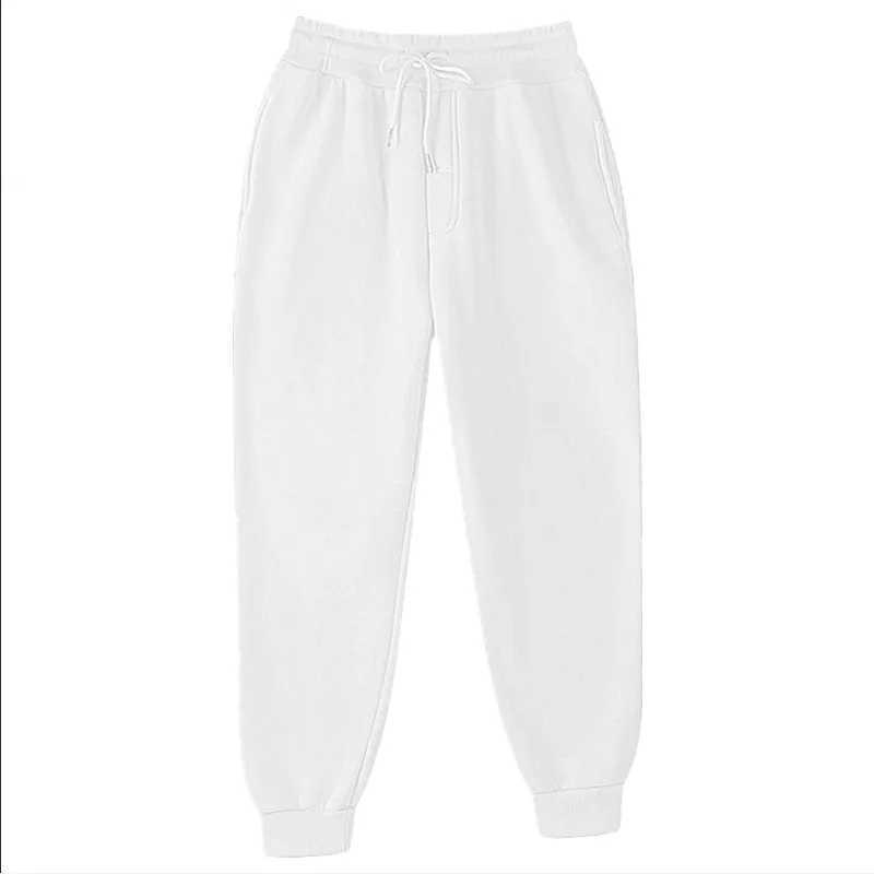 High Quality New Joggers Sweatpants Men and Women Elastic Waist Lose Casual Trousers white beige pink yellow Hip Hop Mens Sweat Pants T241217