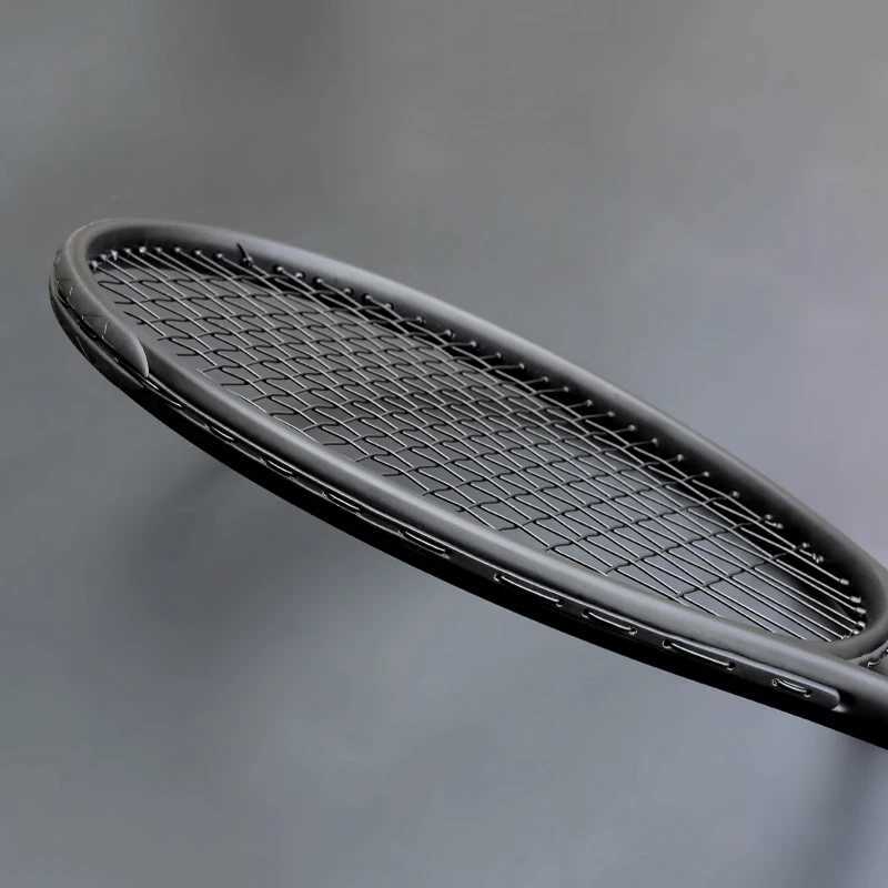 40-55 pound ultra light black tennis racket carbon Laqueta tennis cushion racket string 4 3/8 Laqueta tennis racketW241217