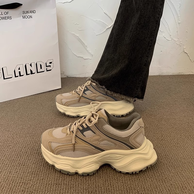 HOT designer free shipping for womens casual grey khaki Mesh breathable surface outdoor sneakers sport shoes size 35-40