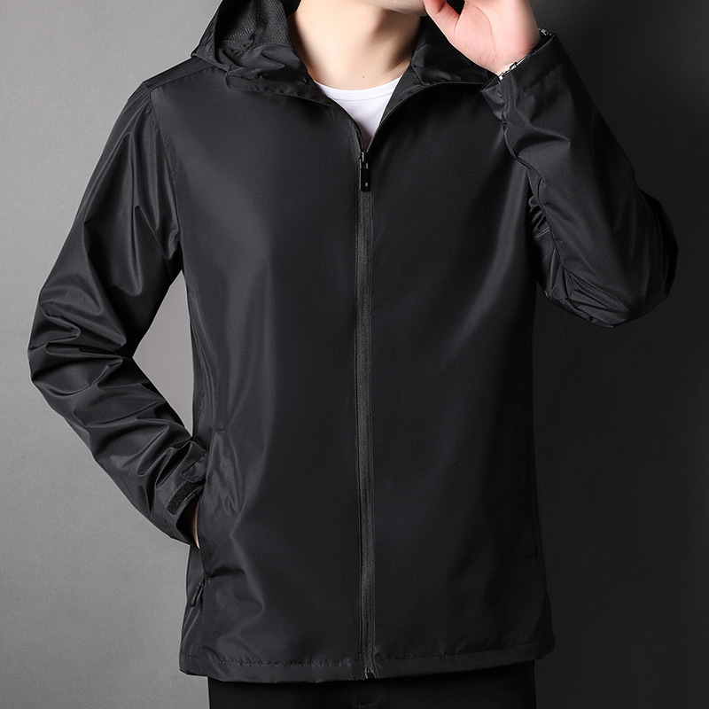 M12162 Jacket 2024 autumn hooded windbreaker men's waterproof top