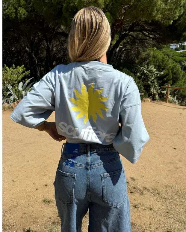 Women's T-Shirt Scuffer Graphic Womens T Shirts Gothic Oversized Long Slves Cotton Clothes Strtwear Y2k Tops Harajuku Casual Men Clothing Y241212