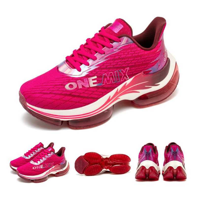 ONEMIX Air Cushion Running Shoes for Women Summer Lightweight Mesh Surface Breathable Sneakers Outdoor Fitness Sport ShoesC250304