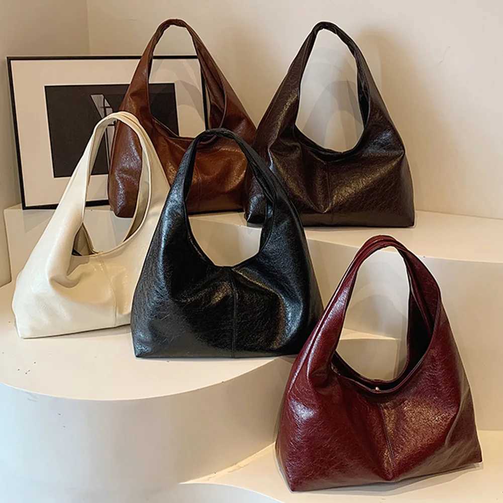 Red Handbag Purse for Women PU Leather Shoulder Bag Vintage Womens Bag Trendy Hobo Bags Y2K Girls Female Causal Commuter Bag Y241216