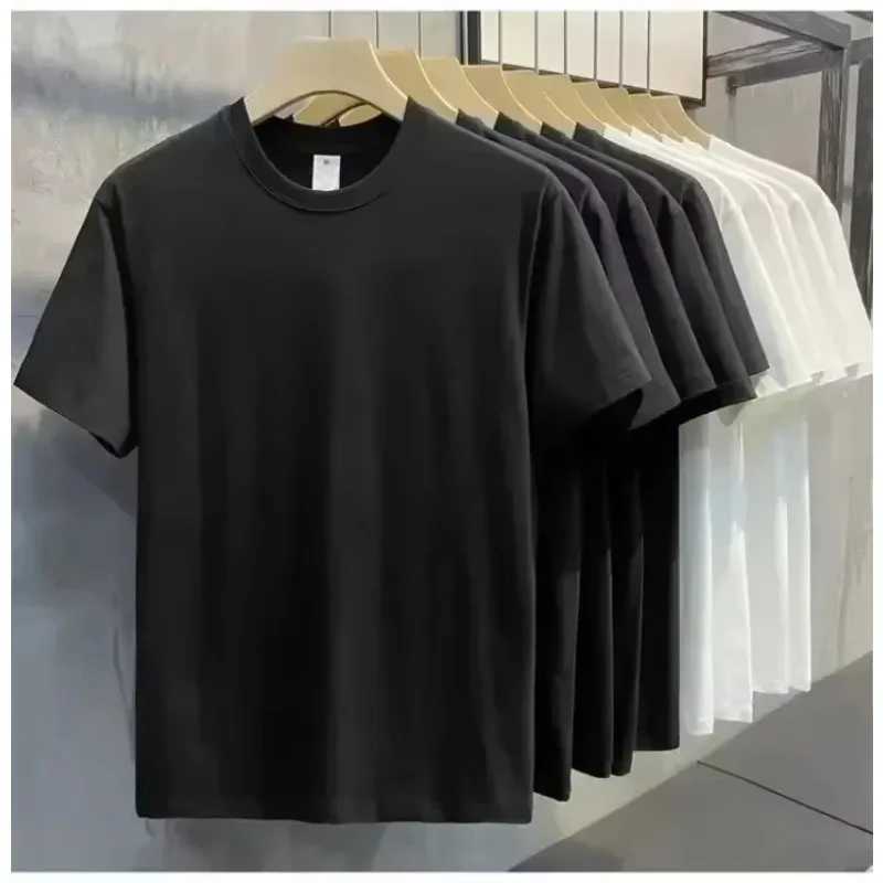Women's T-Shirt Summer New Cotton Versatile Short Slved Mens Printed Letter Trendy Brand Casual T-shirt Round Neck Loose Top Ts S-4XL Y2412122D90