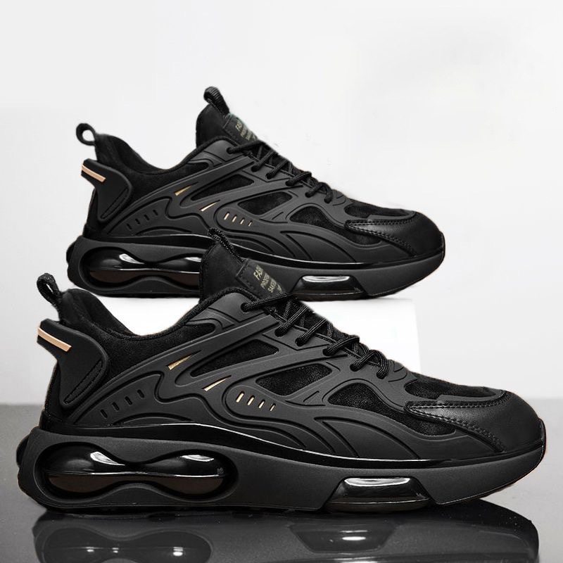2025 Free shipping designer shoes for mens running shoes black blue Thick soled non slip sports shoes