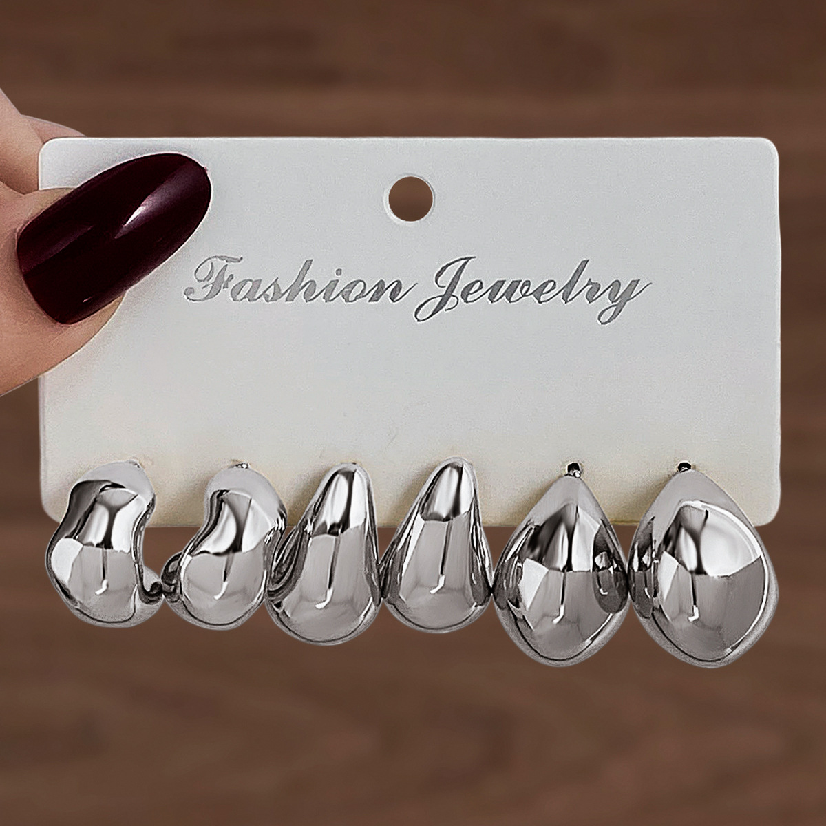 Vintage European Fashion Exaggerated Stud Earrings Set for Women - Gold & Silver Color Holder Stainless Steel Gold Plated Jewelry Y2K Gifts