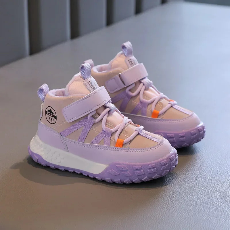 Sports winter childrens sports shoes boys tennis girls running velvet G10101 241216