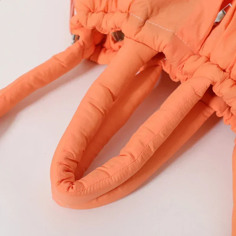 Niche Tote Bag Fashionable Drawstring Style Single and Double Dual-use Bag Large Capacity Lightweight Shoulder Bag 241216