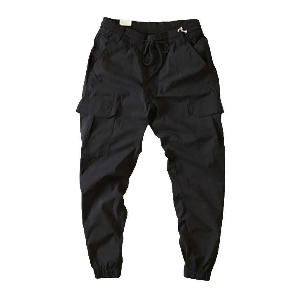 2025S Fashion Designer High Quality Slim Fit Trousers Men Pants Solid Color Mens Gym Training Jogging Sweatpants with Elastic Waist Side Pockets Thin 