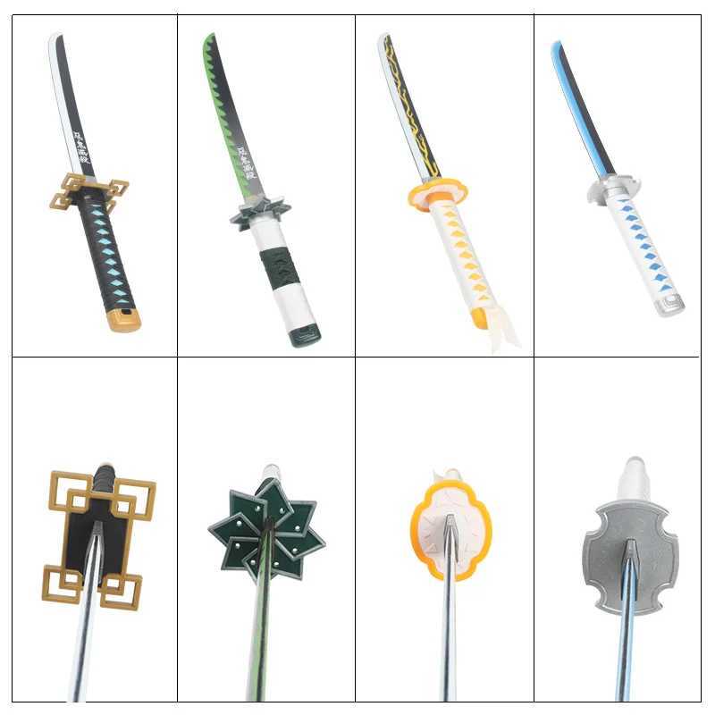 Devil Killer Katana Kimetsu No Yaiba Sword 60cm Toy Sword Sanemi Kyoujurou Kokushibou Reissue Katana X241217