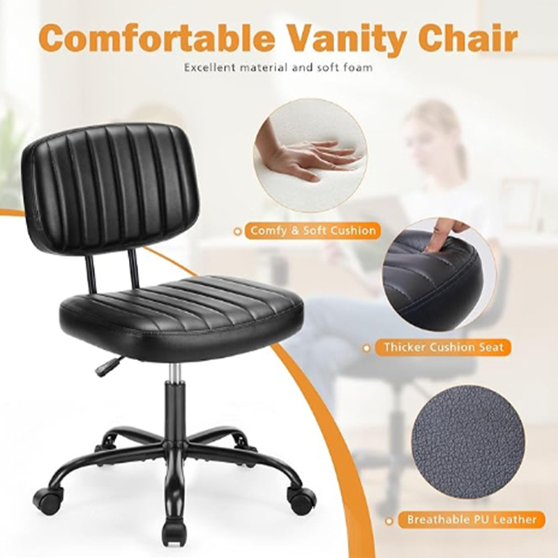 Ergonomic Office Chair with Adjustable Height & Backrest for Comfort