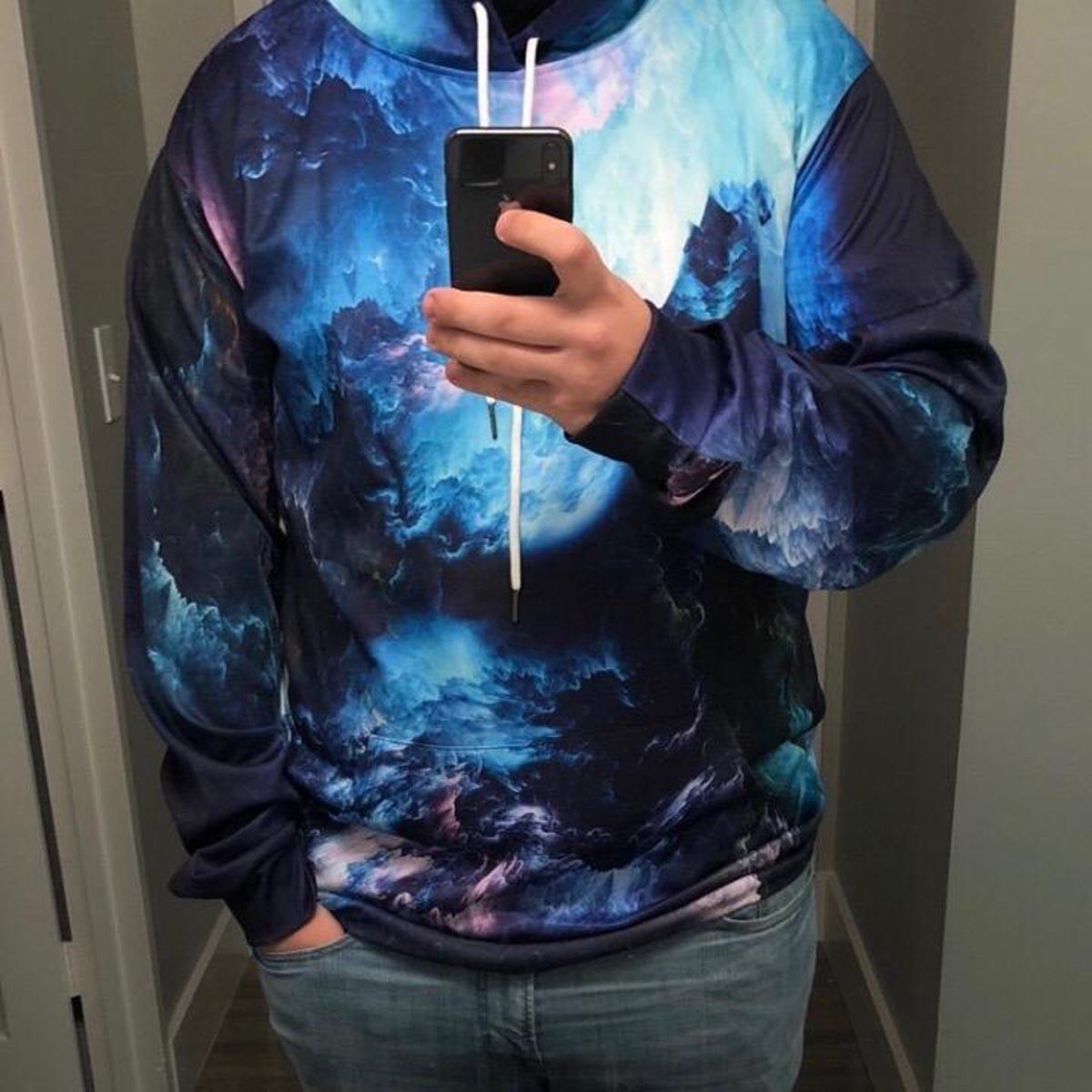 Hoodie for Mens Womens Psychedelic Octopus Gift - Colorful Ocean Sea Hoodie Graphic Hoodies sweatshirt cool