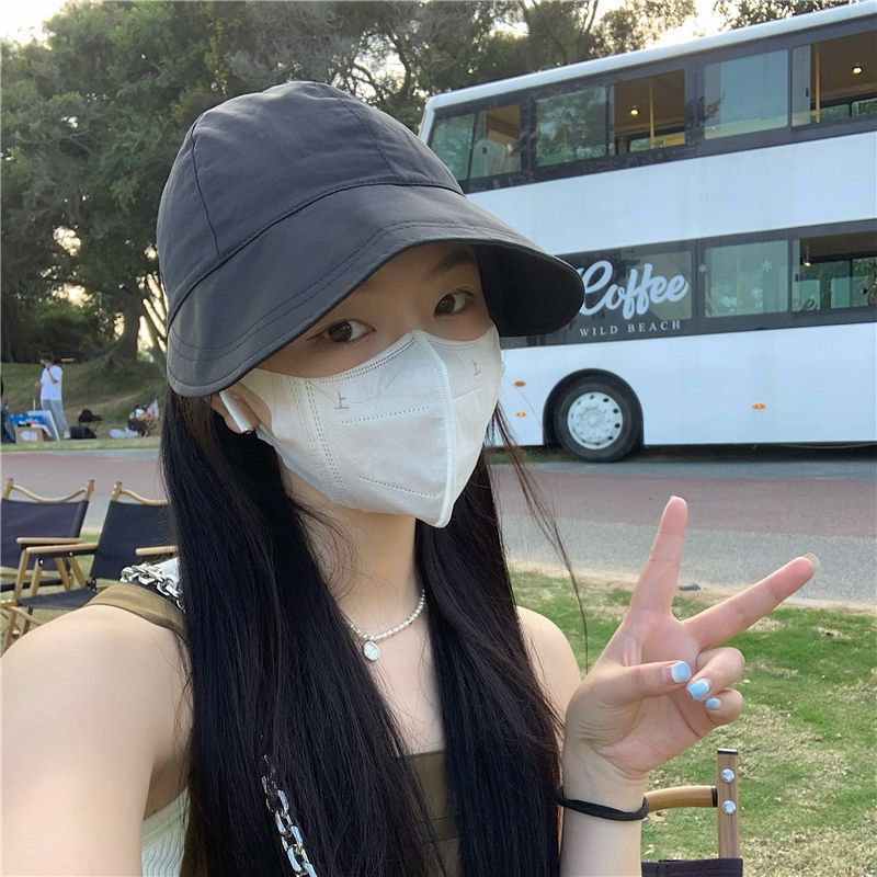 Designer hat duck tongue hat female summer large sun hat with Korean version of the fisherman hat UV sunscreen cap breathable thin section